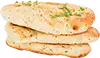 pane naan, riscaldato