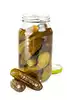 Sweet gherkins, for serving