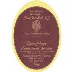 Weingut Fritz Windisch Heimersheimer Rotenfels Dornfelder
