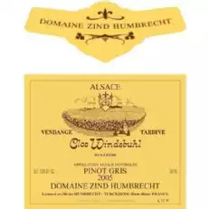 Zind-Humbrecht Clos Windsbuhl Vendange Tardive Pinot Grigio