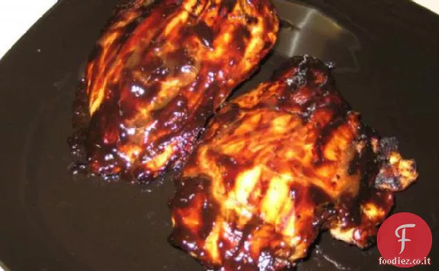 Pollo con salsa barbecue balsamico