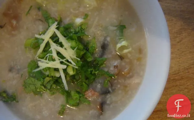 Carne di maiale arrosto Guanciale e piedi Porridge