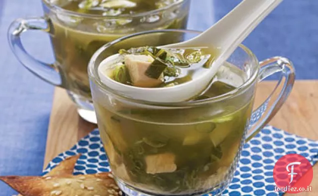 Zuppa di pollo allo zenzero