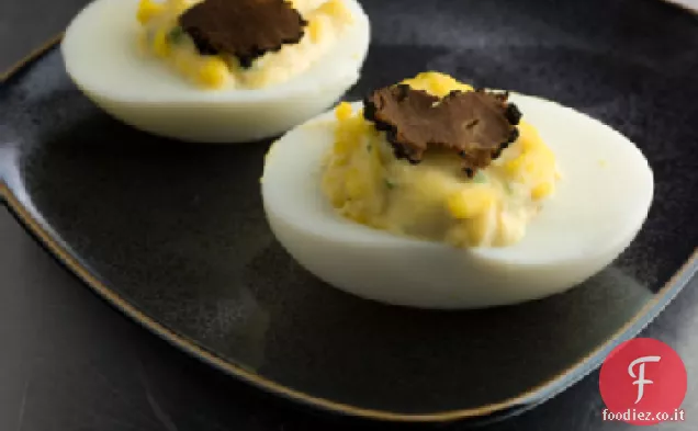 Ricetta di uova alla diavola tartufate