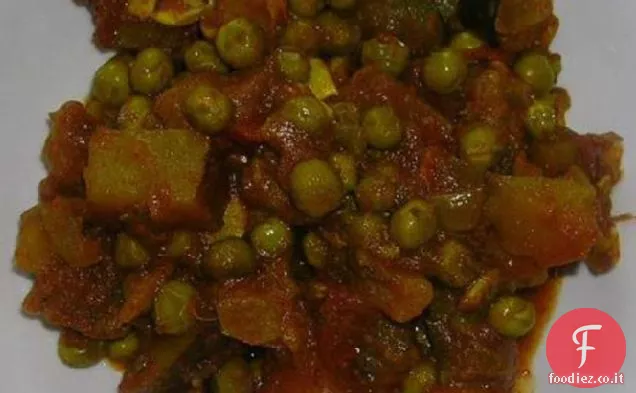 Curry di patate e piselli