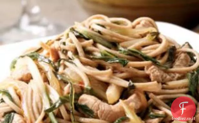 Carne di maiale e Bok Choy Saltate in padella