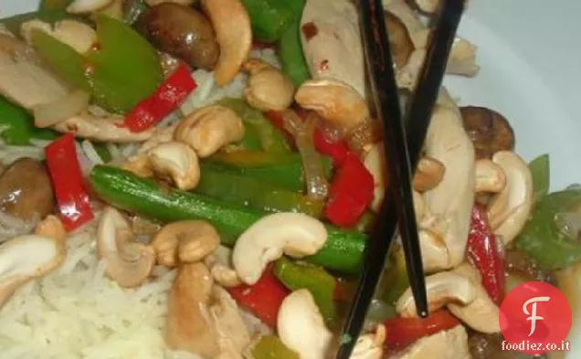 Pollo all'anacardio Soffriggere