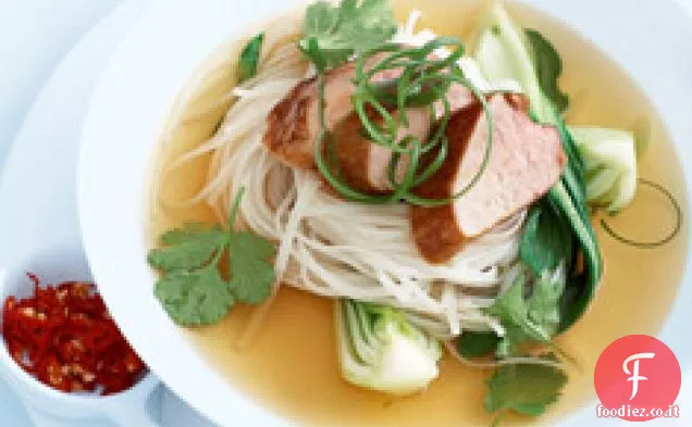 Carne di maiale caramellata con brodo di cinque spezie