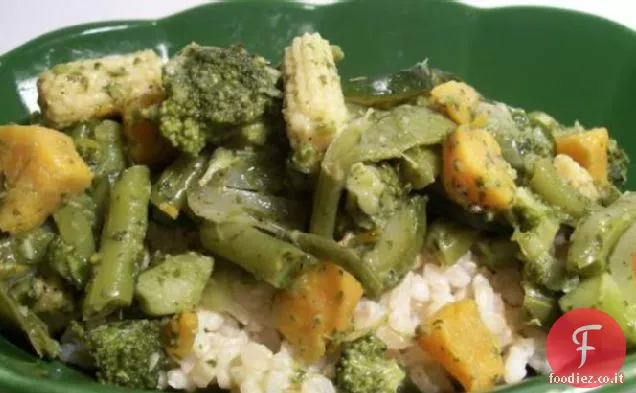 Curry di verdure verde tailandese di Coco-Banana