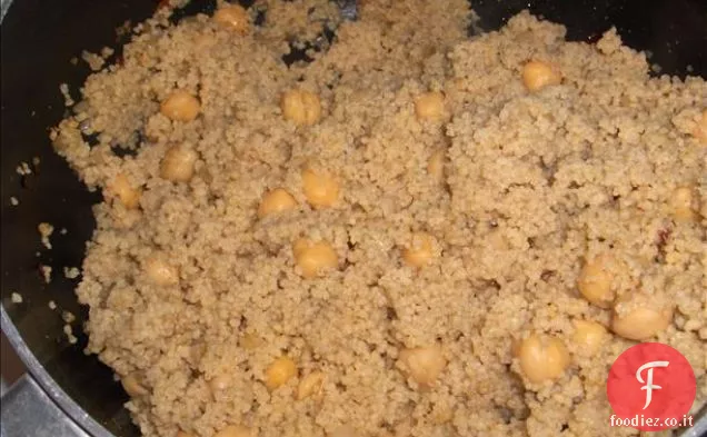 Couscous integrale Speziato indiano con ceci