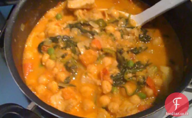 Curry di ceci e verdure