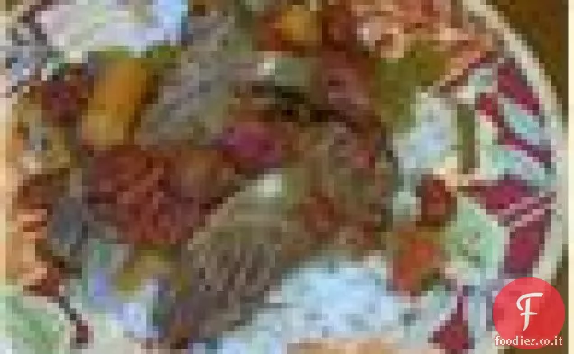Ceci speziati indiani con cavolfiore