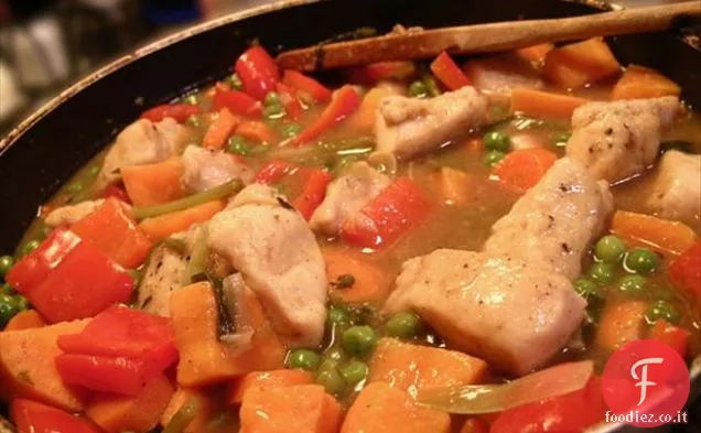 Pasta di pollo e Chorizo