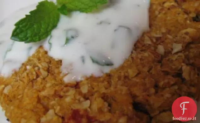 Crocchette di ceci al curry con salsa allo yogurt