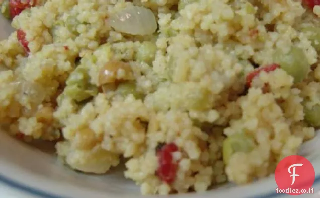 Couscous marocchino di arachidi con piselli