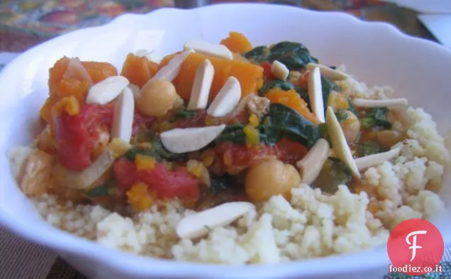 Stufato di zucca speziato con Couscous