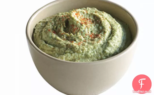 Hummus di prezzemolo per cruditi di cavolfiore