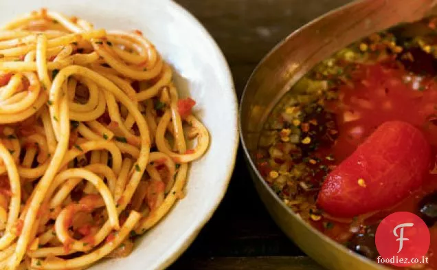 Spaghetti al pomodoro arrosto
