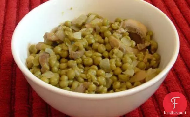Piselli e funghi