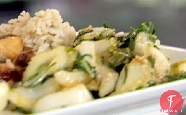 Verdure cinesi saltate in padella al sesamo