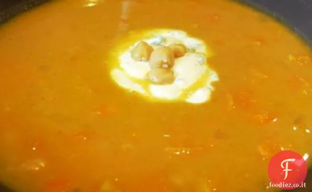 Zuppa di patate dolci marocchine e ceci