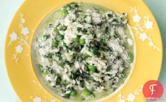 Risotto agli Spinaci con Piselli