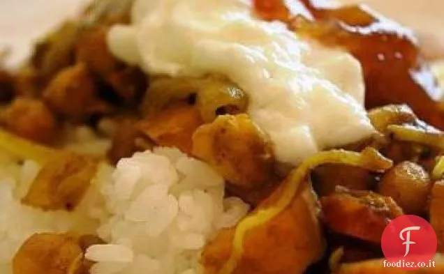 Stufato di lenticchie marocchine con uvetta