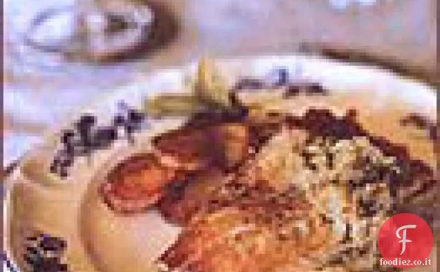 Branzino Arrosto con Patate, Cipolle e Finocchietto