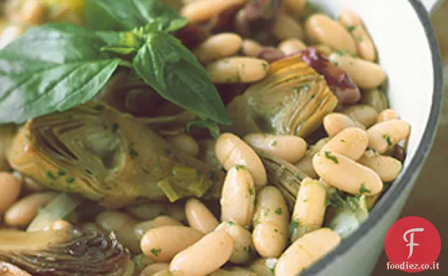 Stufato di fagioli bianchi e verdure