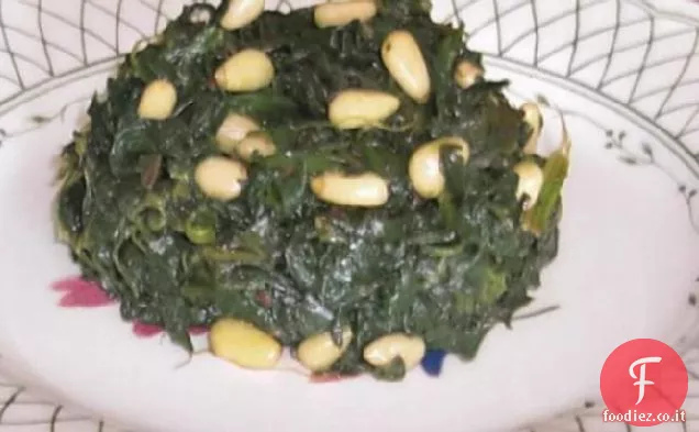 Spinaci con pinoli