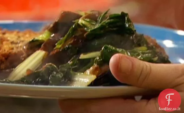 Verdure saltate e funghi