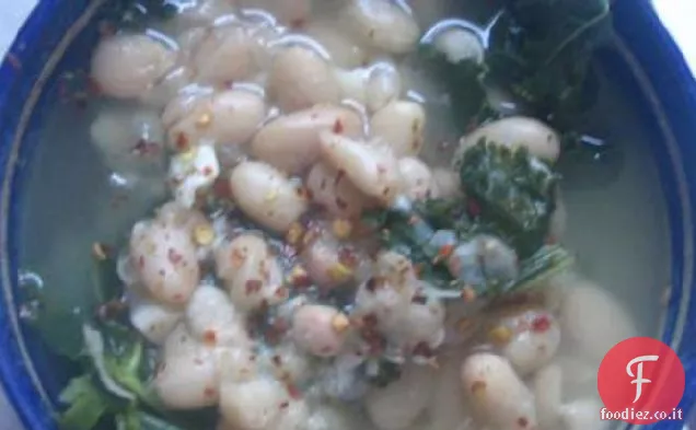 Zuppa di fagioli bianchi italiani con verdure (Sbd)