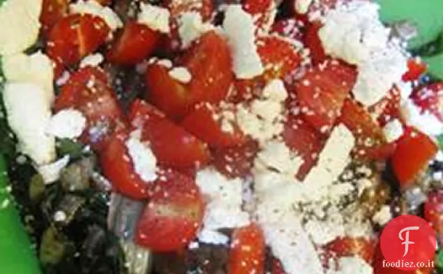 Insalata calda di bietole e funghi