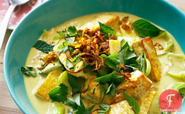 Curry di erbe fresche e Tofu