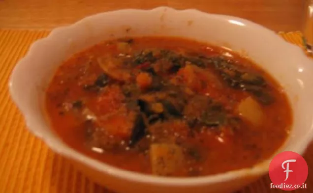 Lenticchie-Zuppa di verdure
