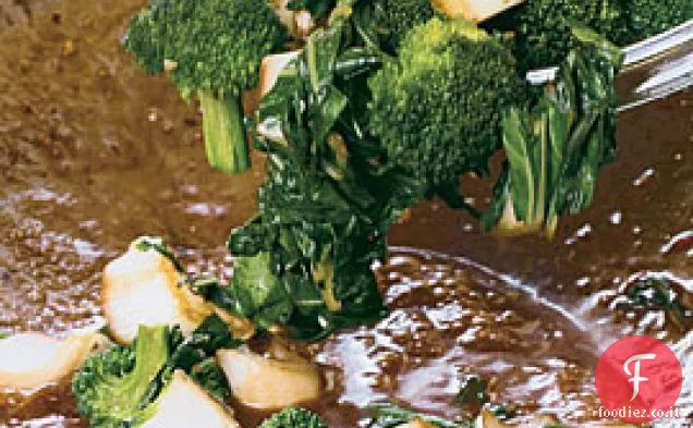 Manzo al tamarindo e broccoli saltati in padella