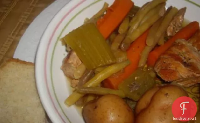 Pentola di pollo Au Feu