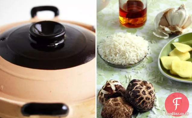 Ricetta di riso di pollo Claypot