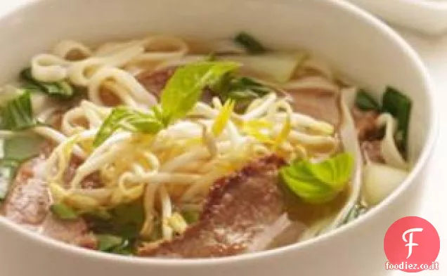 Brodo di manzo e noodle in stile vietnamita