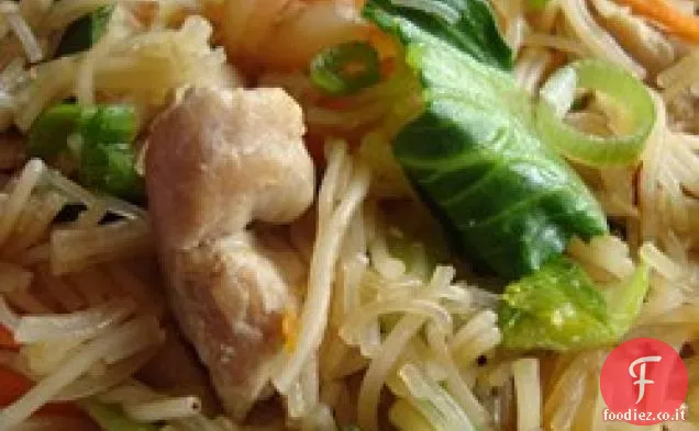 Pancit di maiale e gamberetti