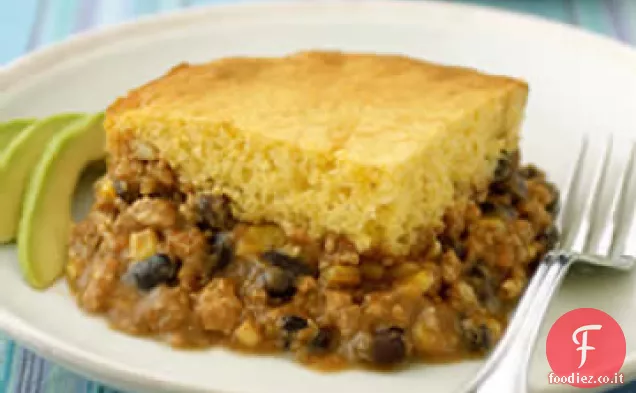 Super veloce Chili Cornbread Pie