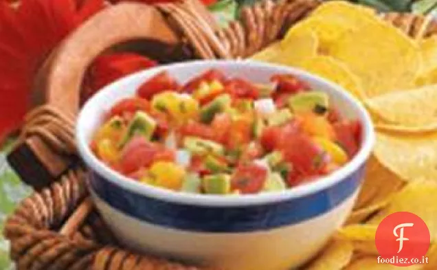 Salsa di avocado alla pesca