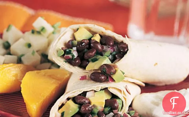Fagiolo nero e Poblano Tortilla Wraps