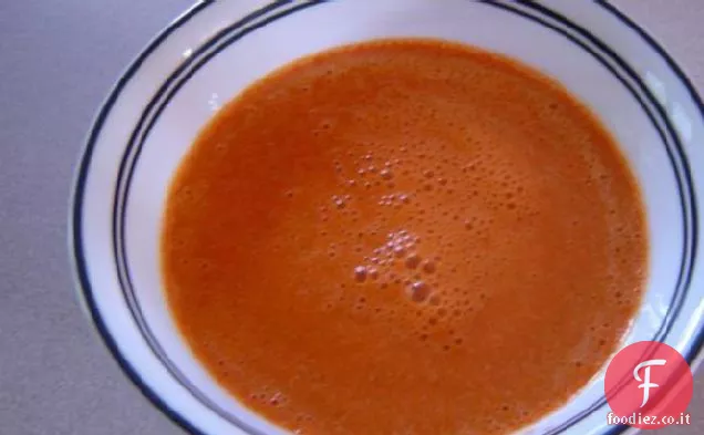 Zuppa di patate dolci mescolate crude