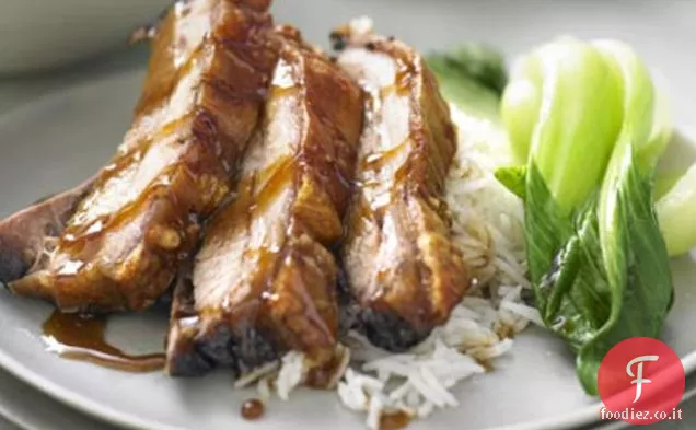 Carne di maiale brasata cinese con verdure
