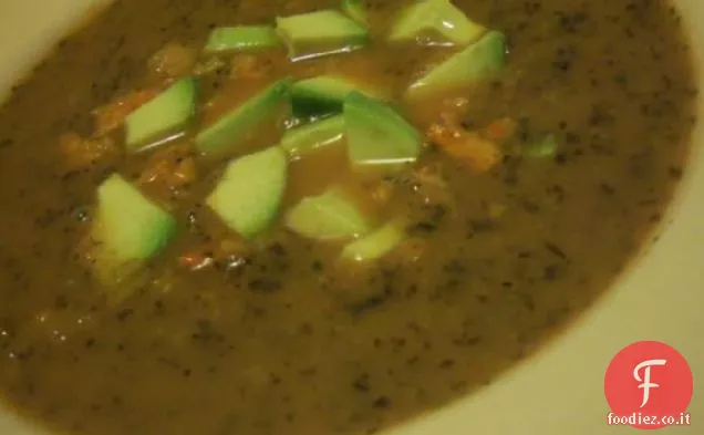 Zuppa di tortilla di avocado Hass