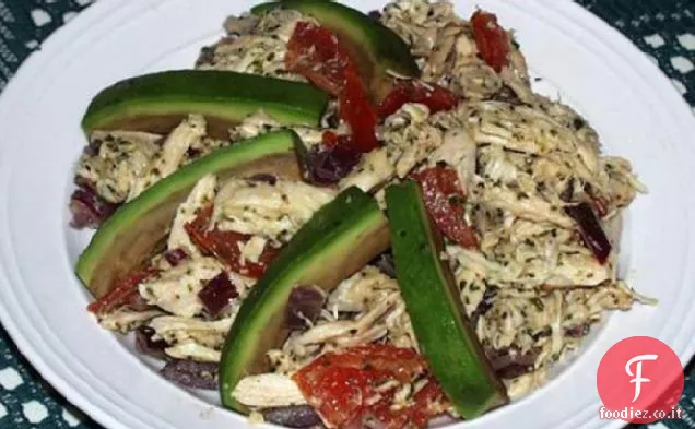Insalata di pollo ruota panoramica