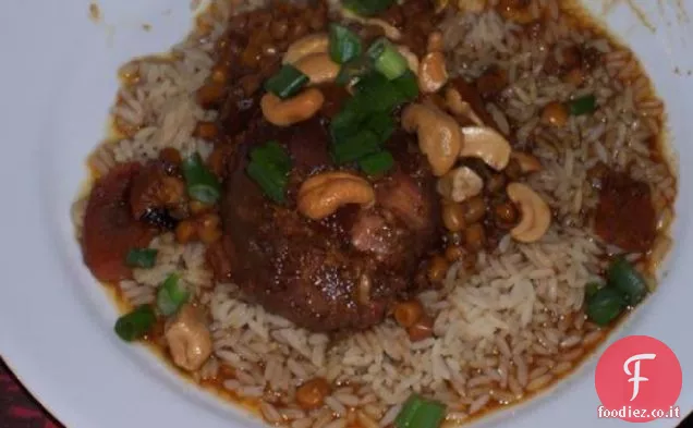 Crock Pot cosce di pollo asiatico