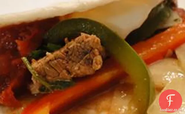 Fajitas di bistecca a cottura lenta