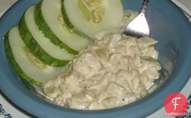 Cetrioli cremosi e imburrati
